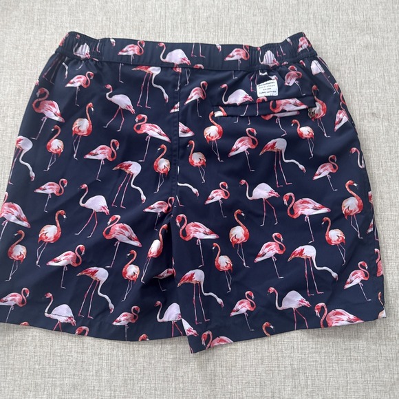 Mosmann Australia Swim Trunks Men's Medium Navy‎ Pink Flamingo Beach Pool Resort - Picture 4 of 9